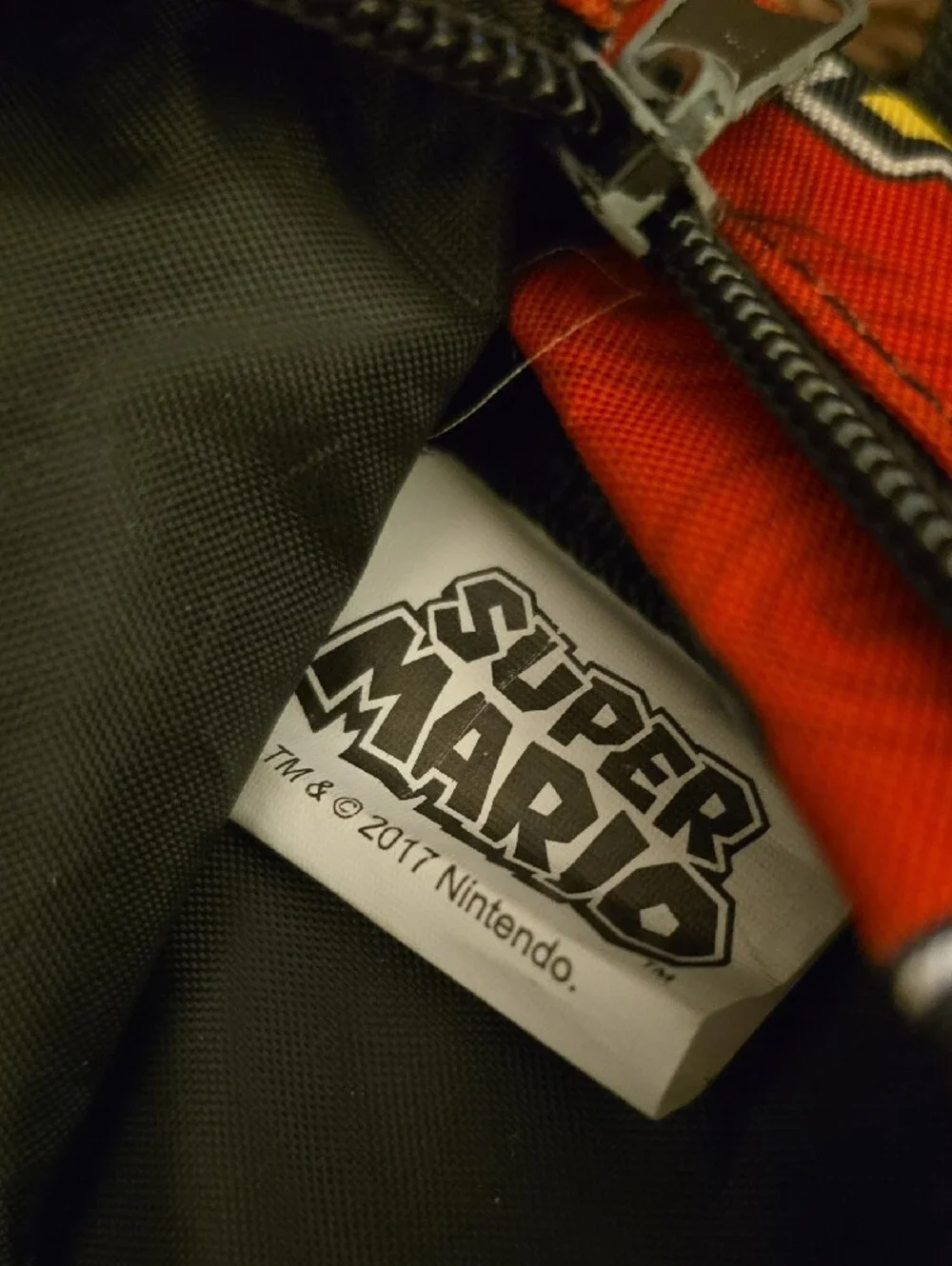 Nintendo Red Super Mario Character Print Backpack